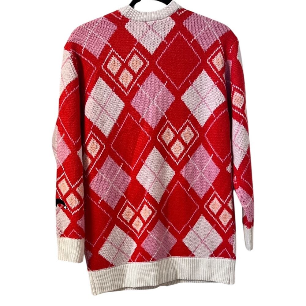 DC Comics Harley Quinn Diamond Cardigan Size XS - Picture 2 of 11